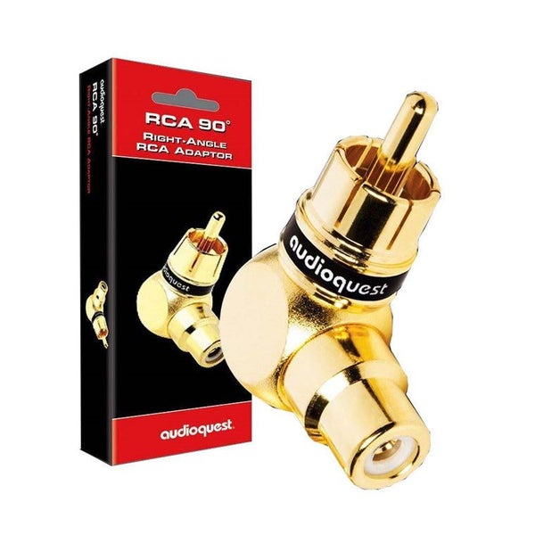 AUDIOQUEST Female RCA to Right Angle Male RCA Carousel 1