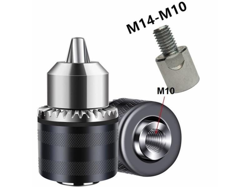 M10 Angle Grinder Electric Hand Drill Socket Chuck Conversion Collet Quick Carousel 1