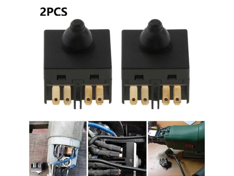 2 PCS Angle Grinder Switch Push Button Switch For 100mm 4inch Angle Grinder Carousel 1