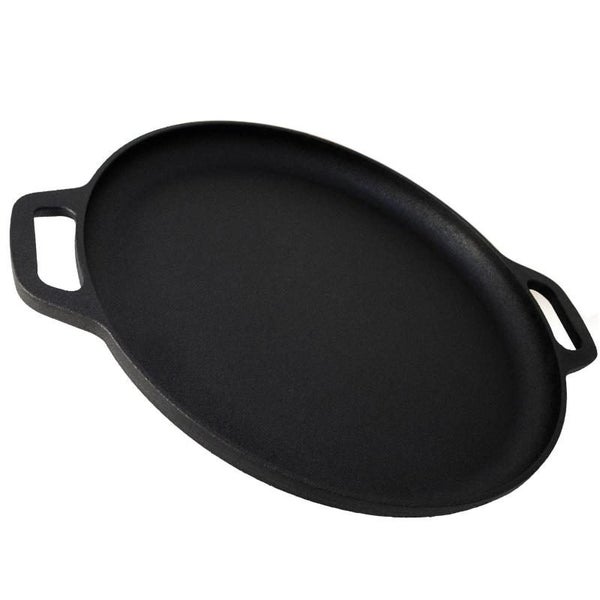 Hod Health & Home 13.5" 35Cm Pre Seasoned Cast Iron Pizza Baking Pan Cooking Gri Carousel 1