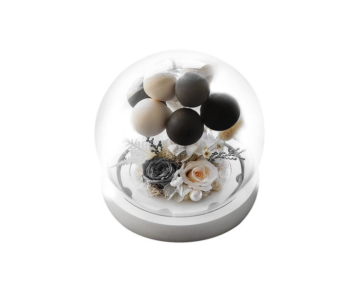 Real Eternal Roses Balloon- Preserved Flowers Gift For Valentine'S Day Birthd Carousel 1