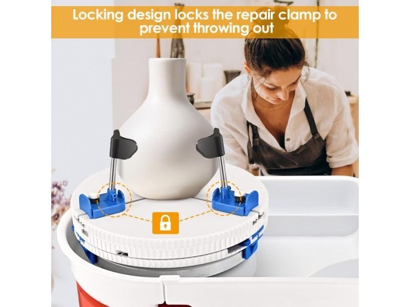 Pottery Wheel Holder Clip Pottery Machine Turntable Polymer Scraping Modelling Carousel 1