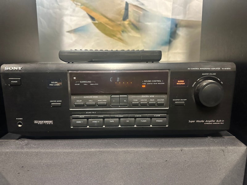 Sony TA-AV561 100W x 6 Phono Input Speakers and SUB Carousel 3