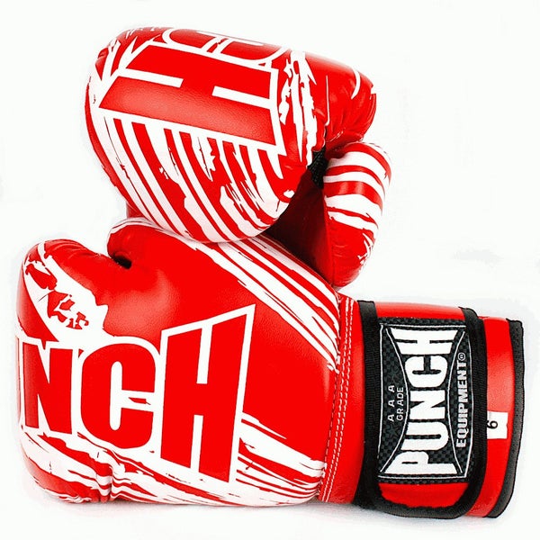 PUNCH Kids Boxing Gloves Junior (6-12yo) 6oz RED Carousel 1