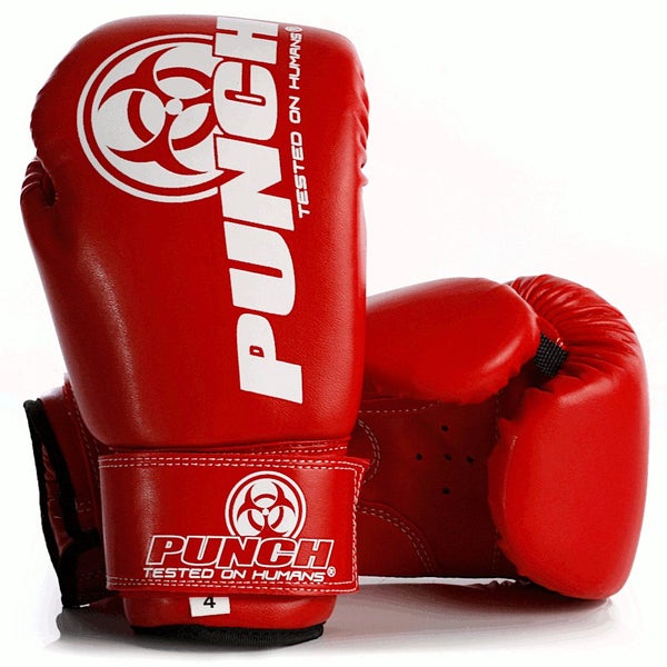 PUNCH Boxing Gloves [Urban]-MINI JUNIOR 4oz/RED Carousel 1