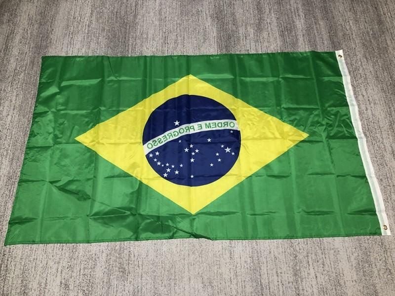 Brazil National Flag 3x5FT 90cmx150cm High Quality Polyester Hanging Brazil Br Carousel 1