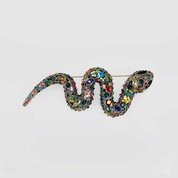 Multi-Coloured Snake Brooch Carousel 1