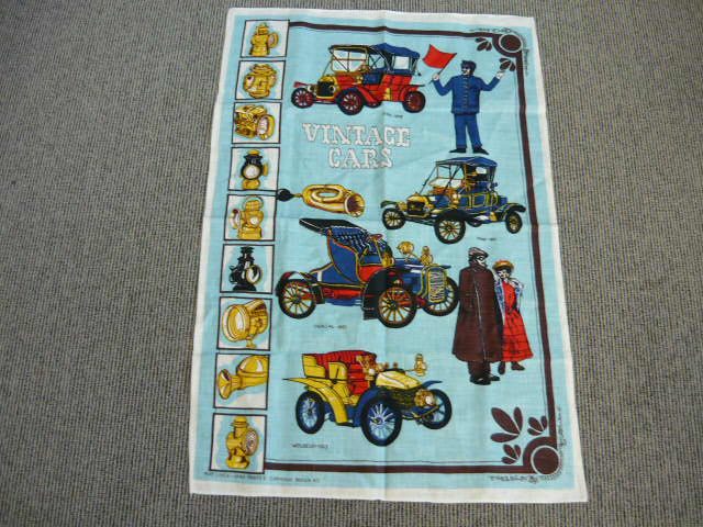 NEW PURE LINEN HAND PRINTED VERY LARGE TEATOWEL. Carousel 1
