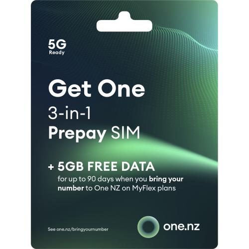 One NZ Hangsell Prepay Triple SIM card [ONZ-TFF-PREPAY-L] Carousel 1