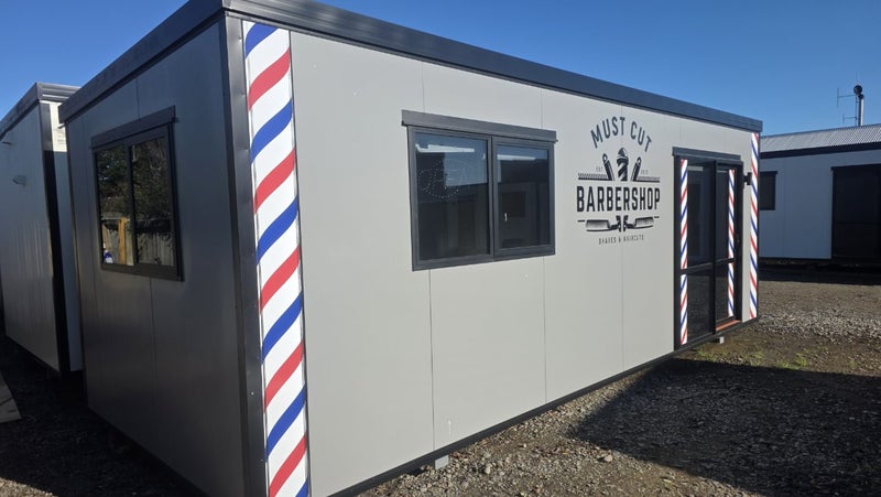 7.2x3 Portable Building Barber Shop Carousel 2