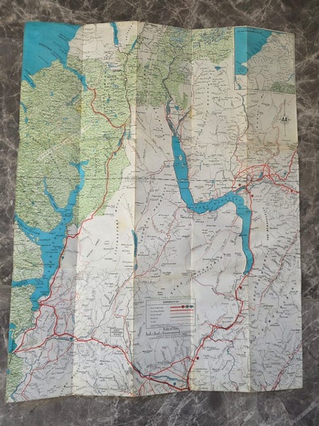 1960s Vintage AA Map of Queenstown Lake Wakatipu And Surrounding Districts Carousel 1