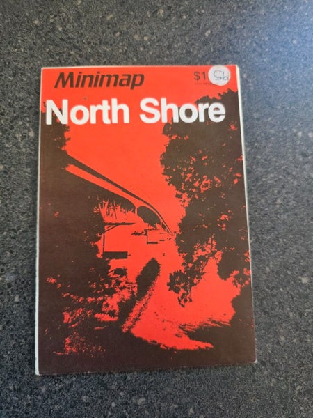 Vintage 1980's Auckland North Shore New Zeland Mini Map Ltd Carousel 2
