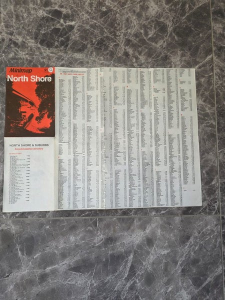 Vintage 1980's Auckland North Shore New Zeland Mini Map Ltd Carousel 3