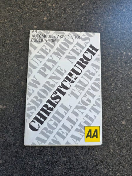 Vintage 1950's A.A Automobile Association N.Z Christchurch Central Mini Map Carousel 2