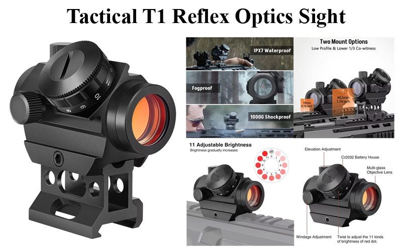 Tactical T1 Red Reflex Optical Sight Carousel 1