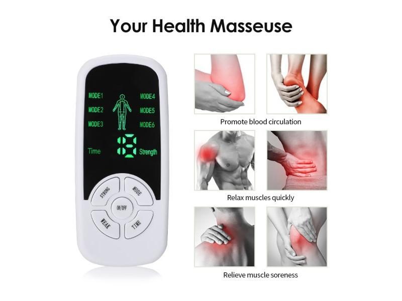 EMS Pulse Electric Muscle Stimulator Back Neck Body Massager Tens Acupuncture Carousel 1