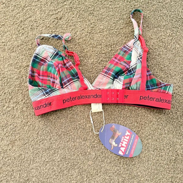 Peter Alexander Red Tartan Bralette Carousel 5