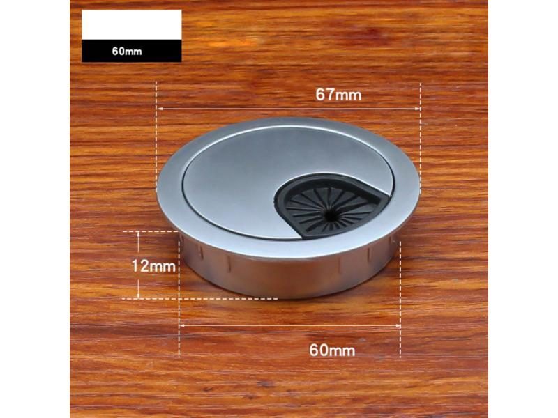 80mm Cable Hole Cover Desk Wire Hole Cover Base Computer Grommet Table Cable Carousel 1