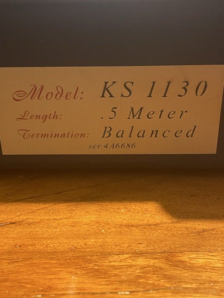 Kimber Kable KS 1130 XLR Interconnects .75m63616049807875112