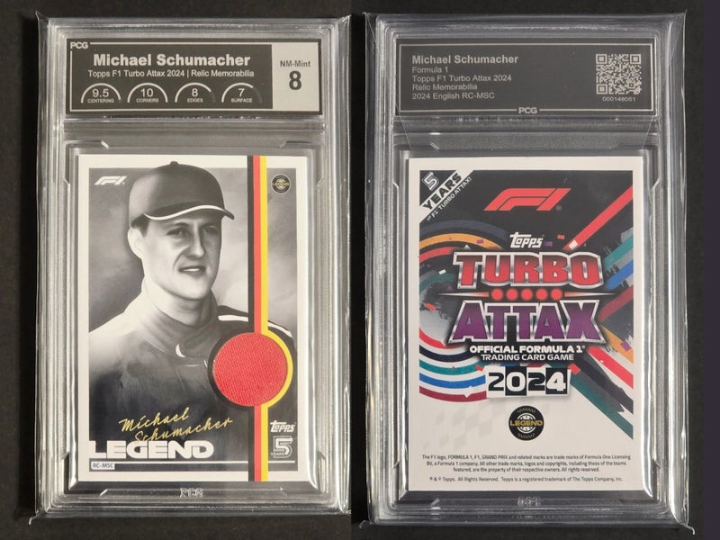 Topps Turbo Attax 2024 Michael Schumacher Legend Relic Card - PCG 8 NM-Mint Carousel 1