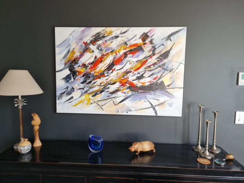 STUNNING ABSTRACT PAINTING ORIGINAL63617615476611111