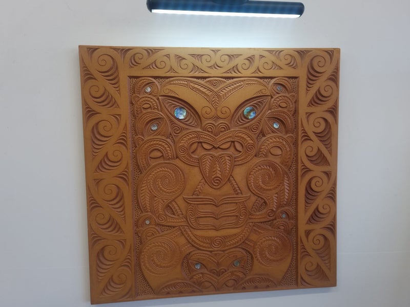 Large Professional TIKI Maori Wood Carving on MDF Panel - Absolutely STUNNING Carousel 2