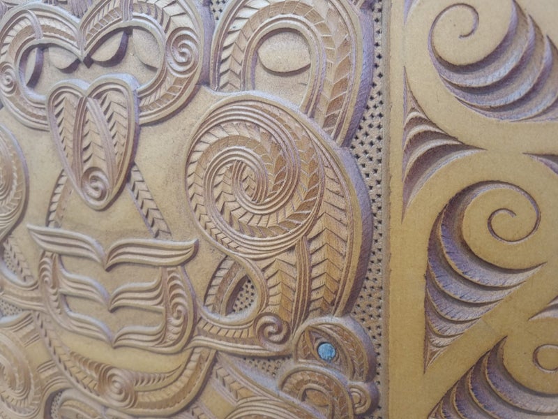 Large Professional TIKI Maori Wood Carving on MDF Panel - Absolutely STUNNING Carousel 12
