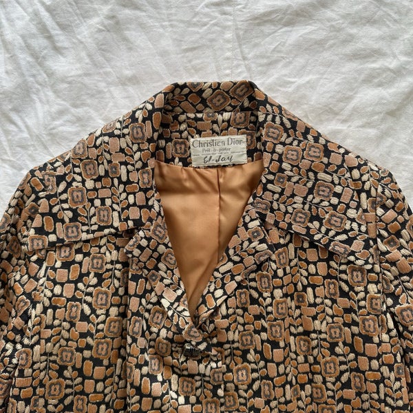Vintage Christian Dior Pret-a-Porter By El-Jay Brocade Coat NZ Made63617620295426113