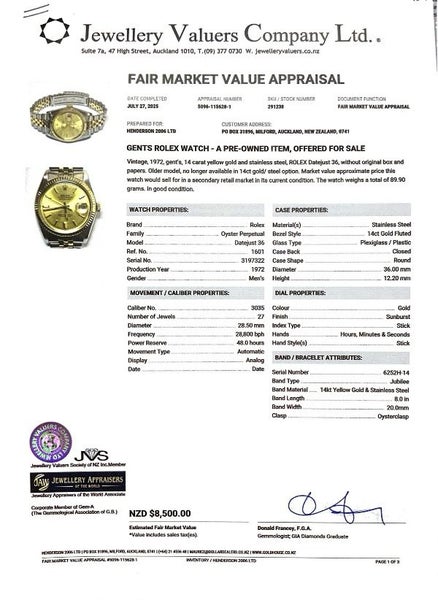 Rolex Datejust 1601 Watch Carousel 4