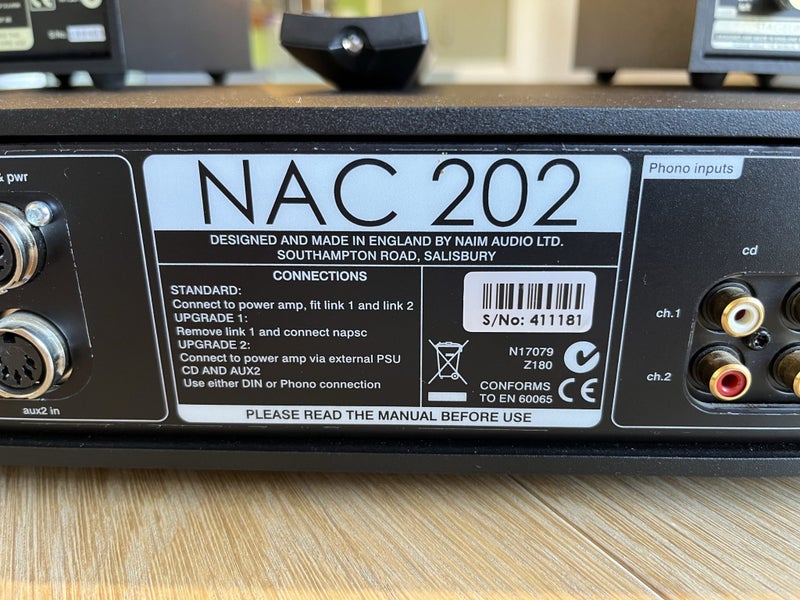 Naim NAC202 Pre-amp and optional NAPSC Power Supply63616508961923113