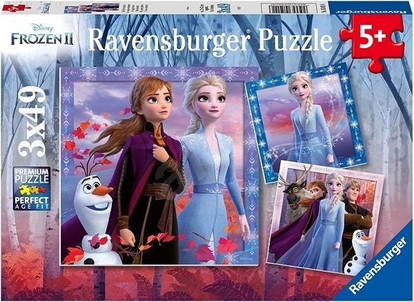 Ravensburger Puzzle 3x49pc - Disney Frozen 2 - The Journey Starts Carousel 1