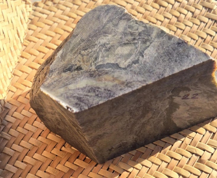 Genuine NZ Pounamu/Greenstone Rough Block Carousel 1