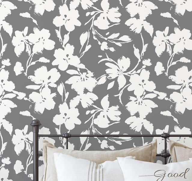 S4Sassy Peel & Stick Vinyl Wallpaper, Floral Print Paper for Living Areas Carousel 1