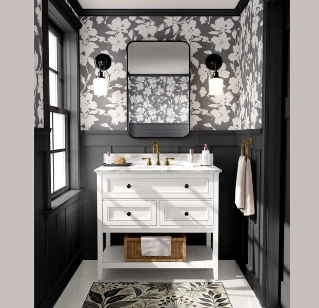 S4Sassy Peel & Stick Vinyl Wallpaper, Floral Print Paper for Living Areas Carousel 2