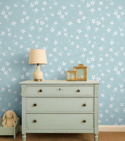 S4Sassy Floral Print Wallpaper - Self-Adhesive Vinyl Wallwrap For DIY craft Carousel 2