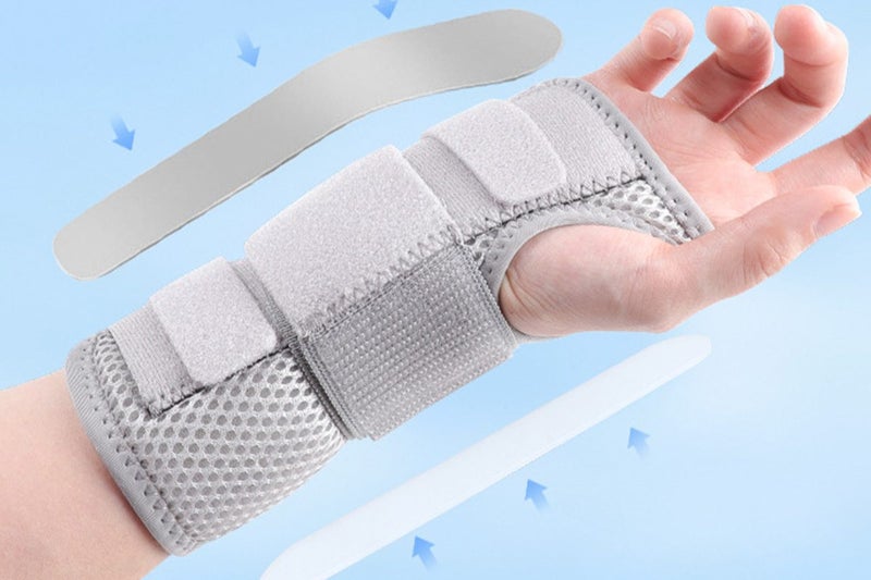 Wrist Brace with Removable Steel Splint for Carpal Tunnel Support -Black Carousel 9