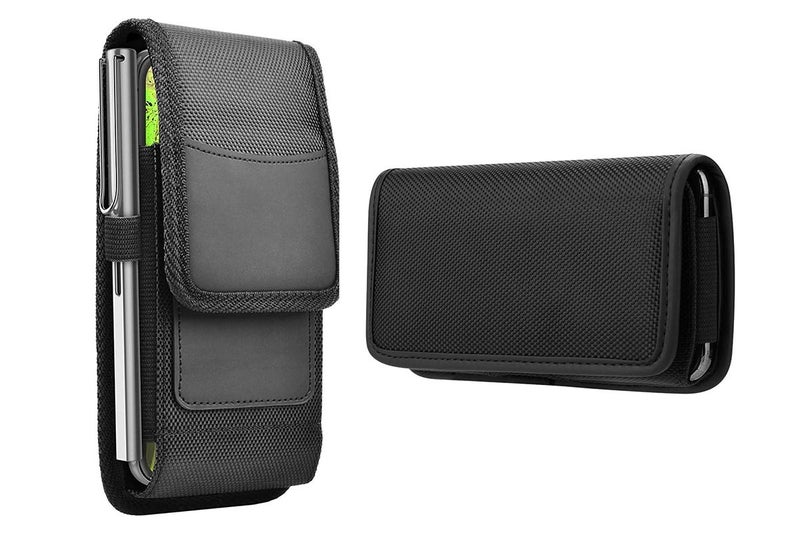 Oxford Cloth Phone Waist Pouch with Belt Clip and Card Holder for Smartphones Carousel 2