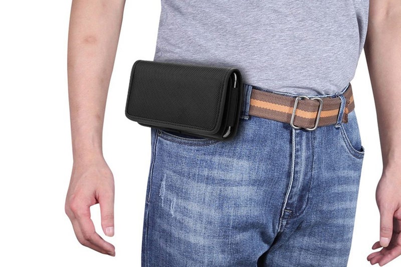 Oxford Cloth Phone Waist Pouch with Belt Clip and Card Holder for Smartphones Carousel 10