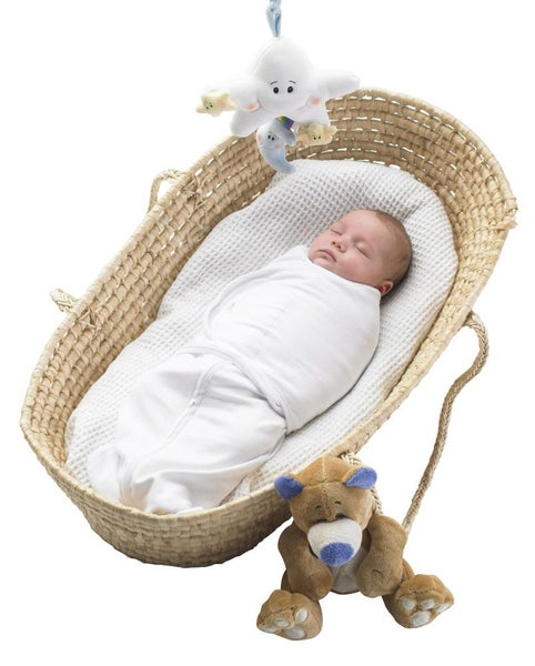 Mum 2 Mum Small DreamSwaddle - Plain White Carousel 2