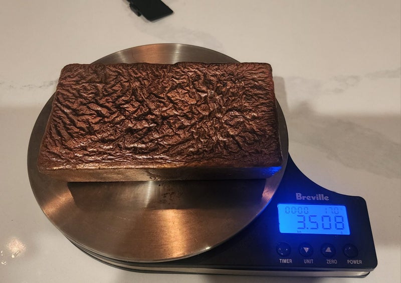 XXL 3.5kg Copper Bullion Bar .999 Carousel 1
