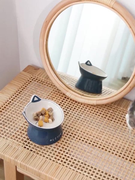 Ceramic Cat Bowl Cat Food Bowl Multi-Purpose Feeding Bowl Cat Water Bowl Pet Fee Carousel 3