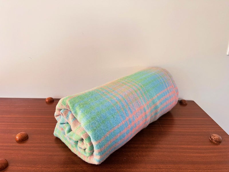 Vintage NZ Single Woollen Blanket Carousel 1