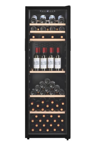 LeCavist 168 Bottle Single Zone Wine Cabinet - Black Carousel 1