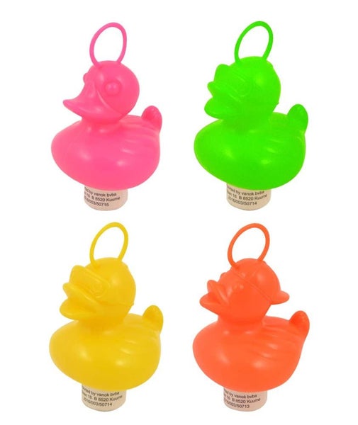 20 Weighted 7cm Plastic Ducks with Hooks - Assorted Colours Carousel 1
