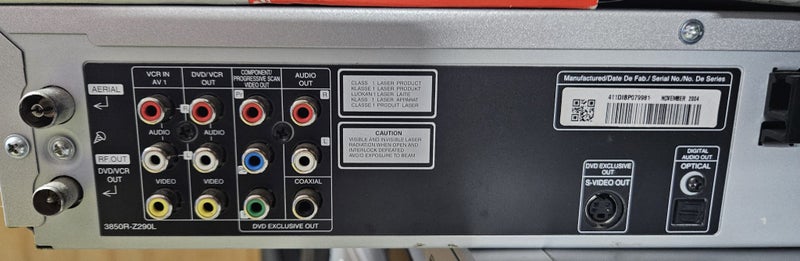 LG VCR DVD Combo Player Carousel 7