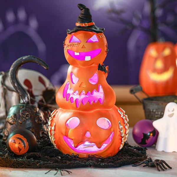 Halloween Pumpkin Jack Lantern Vintage Indoor Table Decoration Carousel 1