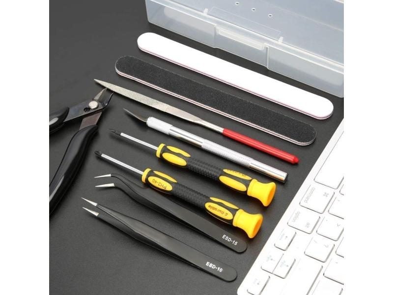 16 In 1 Model Building Tool Set Combo Accessories Kit Cut Tweezers Pliers For Carousel 1