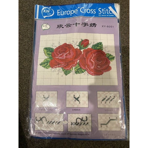 Full Cross Stitch Kit A4 Size Carousel 1