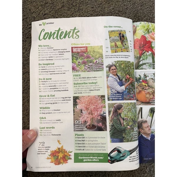 BBC Gardener's World - October 2022 Carousel 2