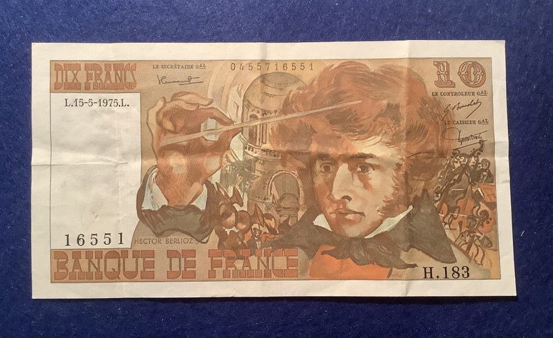 France 1975 10 Franc note Carousel 1